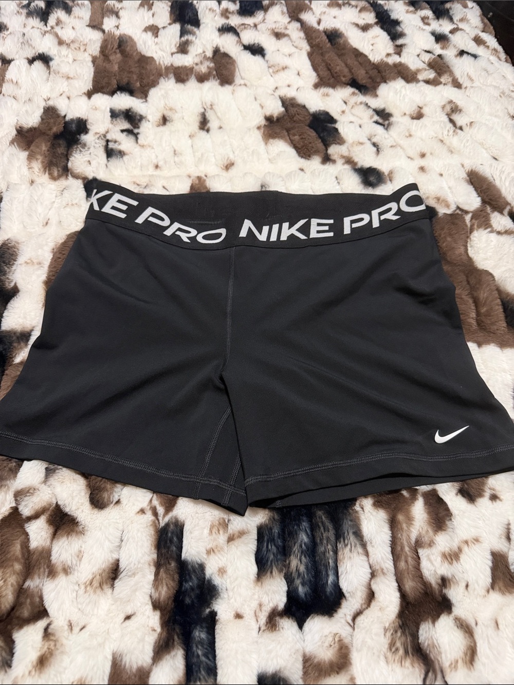 Nike Pro Black Women's Bike Shorts with Branded Waistband